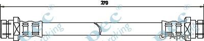 APEC BRAKING hos3097 -  Тормозной шланг